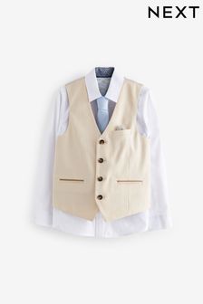 Neutral Waistcoat Set (12mths-16yrs)