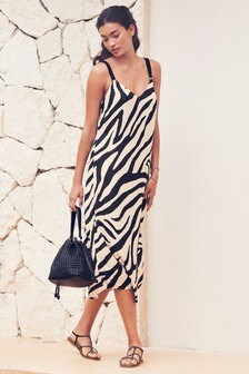 zebra print dress next