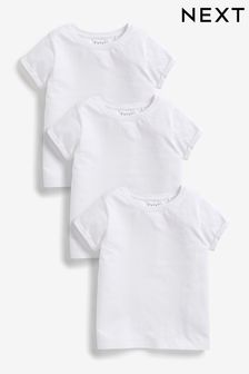 White 3 Pack T-Shirts (3-16yrs)