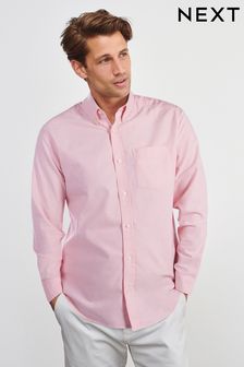 Pink Long Sleeve Oxford Shirt