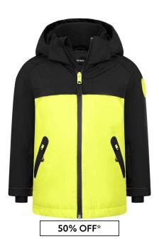 Diesel Boys Black/Neon Yellow Ski Jacket