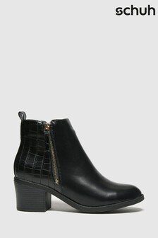 schuh black ankle boots