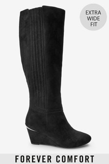 next black knee high boots