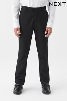 Black School Formal Slim Leg Trousers (3-17yrs)