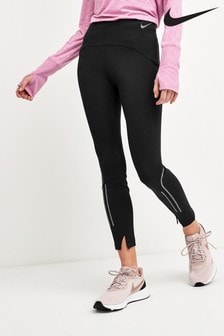 nike running runway warm leggings in black
