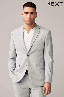 Light Grey Motionflex Stretch Suit: Jacket