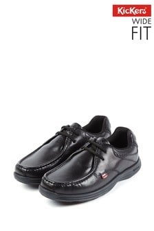 kickers kelland leather school shoes