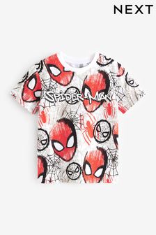 White Spider-Man Short Sleeve T-Shirt (3-16yrs)