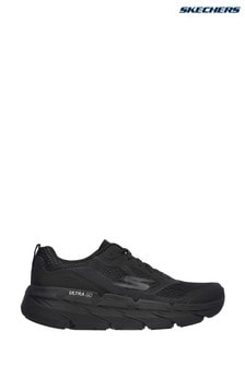 womens skechers black bikers embroidery trainers
