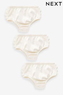 Cream 3 Pack Baby Knickers (0mths-2yrs)
