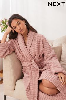 Pink Towelling Dressing Gown