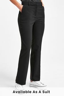 Black Tailored Boot Cut Trousers