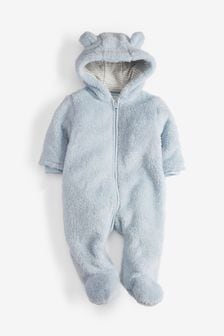 baby boy fleece pram suit