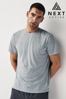 Grey Active Mesh Training T-Shirt