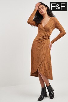 f&f wrap dress