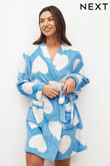 Blue Heart Supersoft Dressing Gown