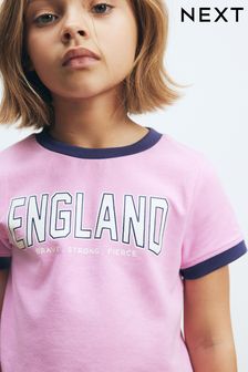 Pink Football Boxy T-Shirt (3-16yrs)