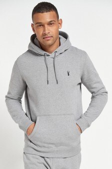 arch logo zip hoodie