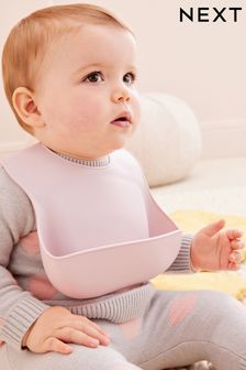 Mauve Purple Silicone Bib