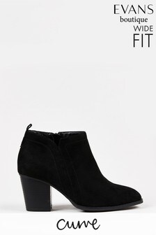 evans wide fit ankle boots