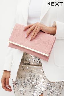 Next white best sale clutch bag