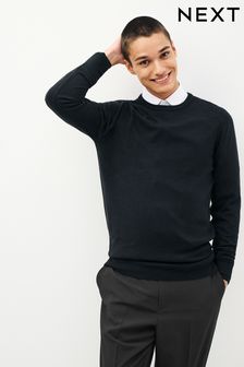 Black Regular Soft Touch Knit Jumper