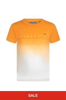 Jacob 코헨 보이즈 오렌지 코튼 티셔츠