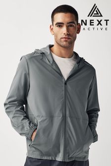Grey Active Gym Zip Through Jacket