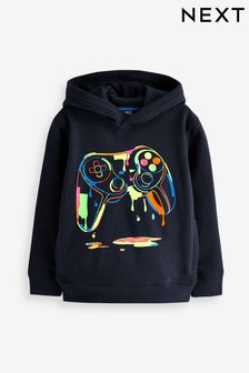 Blue Gaming Controller Graphic Hoodie (3-16yrs)