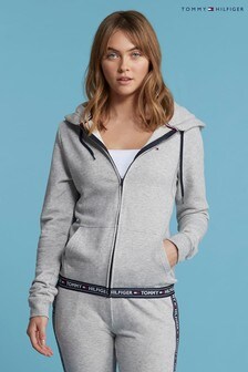 grey tommy hilfiger hoodie women's