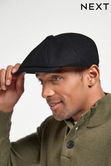 Black 'Christys' London Wool Baker Boy Hat