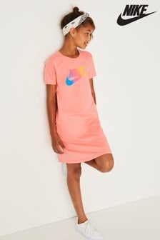 pink nike t shirt dress