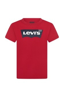 Levis Kidswear Kids Red Cotton T-Shirt