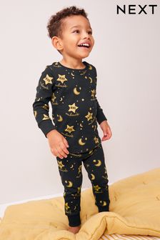 Black/Gold Eid Single Pyjamas (9mths-12yrs)