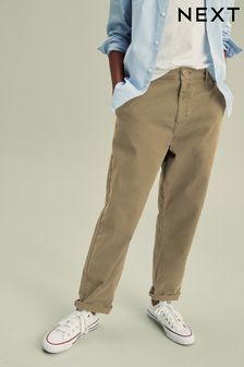 Tan Brown Loose Fit Chino Trousers (3-16yrs)