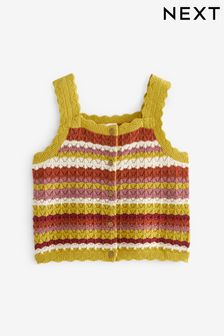 Multi Crochet Stripe Vest (3-16yrs)