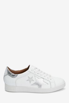 womens silver trainers