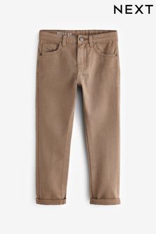 Brown Cotton Rich Stretch Jeans (3-17yrs)