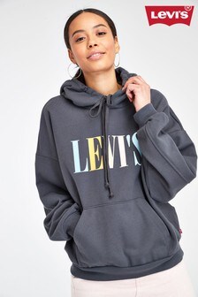 grey levis hoodie women's