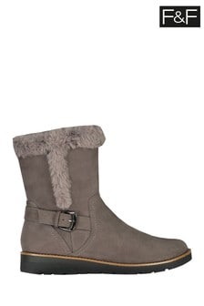 mid calf boots with fur