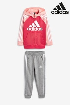 kids pink adidas tracksuit