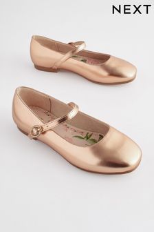 Rose Gold Mary Jane Occasion Shoes