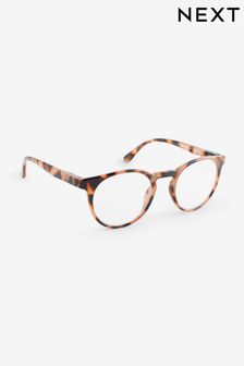 Tortoiseshell Brown Round Ready to Read Glasses