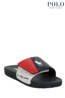 Boys ralph lauren sliders clearance