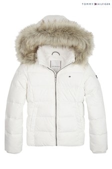 tommy jeans white coat