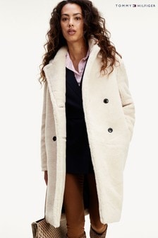 tyra fitted maxi coat tommy hilfiger