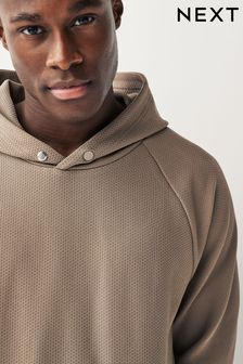 Tan Brown Active Textured Hoodie