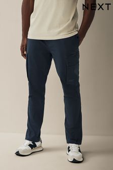 Navy Blue Lightweight Stretch Cargo Utility Trousers