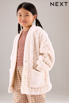 Cream Cable Cardigan (3-16yrs)