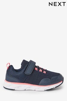 Navy Blue/Pink Runner Trainers